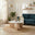 Solia Round White Oak Wood & Marble Coffee Table