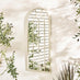Somerset Cream Medium Arched Window 90x40cm Garden Mirror
