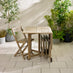 Stowaway Wood 4 Seat Folding Table Garden Dining Set