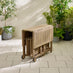 Stowaway Wood 4 Seat Folding Table Garden Dining Set