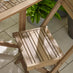 Stowaway Wood 4 Seat Folding Table Garden Dining Set