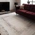 Strata Grey & Cream Sketched Border Rug 120x170
