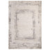 Strata Grey & Cream Sketched Border Rug 200x300