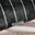 2x Stripe Outdoor Cushions (pair) - Black & Cream