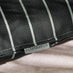 2x Stripe Outdoor Cushions (pair) - Black & Cream