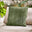 2x Stripe Outdoor Cushions (pair) - Green & Cream