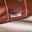 2x Stripe Outdoor Cushions (pair) - Burnt Orange & Cream
