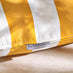 2x Stripe Outdoor Cushions (pair) - Sunflower Yellow & Cream