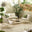 Syros Cream Metal & Fabric 4 Seat Garden Sofa Set