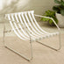 Syros Cream Metal & Fabric 4 Seat Garden Sofa Set