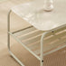 Syros Cream Metal & Fabric 4 Seat Garden Sofa Set