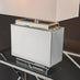 Saanvi Mirror and White Table Lamp
