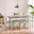 Salcombe Extending Light Grey Wooden Table & 6 Whitby Dining Chairs