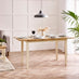 Salcombe Large Rectangular Wooden Table & 6 Whitby Dining Chairs