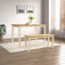 Salcombe Small Rectangular Wooden Table & Tenby Small Bench