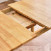 Salcombe Extending Oak Effect Wooden Table with 2 Whitby Chairs & 1 Small Bench