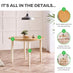 Salcombe Round Oak and Cream Solid Wood 4 Seater Dining Table