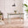 Salcombe White & Grey Wood Extending 6 Seater Dining Table
