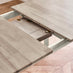 Salcombe White & Grey Wood Extending 6 Seater Dining Table