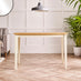 Salcombe Small Rectangular Wooden Table & 4 Whitby Dining Chairs