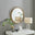 Saskia Gold Round Wall Mirror