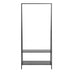 Seaton Black Shelving Rail with 2 Shelves