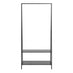 Seaton Black Shelving Rail with 2 Shelves