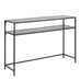 Seaton Black Open Shelf Console Table
