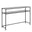 Seaton Black Open Shelf Console Table
