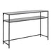Seaton Black Open Shelf Console Table