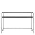 Seaton Black Open Shelf Console Table