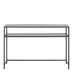Seaton Black Open Shelf Console Table