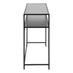 Seaton Black Open Shelf Console Table
