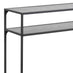 Seaton Black Open Shelf Console Table