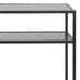 Seaton Black Open Shelf Console Table