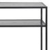 Seaton Black Open Shelf Console Table