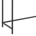 Seaton Black Open Shelf Console Table