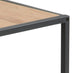 Seaton Square Oak Effect and Black Nest of  2 Side Tables