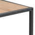Seaton Square Oak Effect and Black Nest of  2 Side Tables
