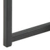 Seaton Square Oak Effect and Black Nest of  2 Side Tables