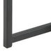 Seaton Square Oak Effect and Black Nest of  2 Side Tables