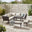 Seychelles Grey Rattan 9 Seat Corner Sofa Garden Dining Set