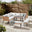 Seychelles Beige Rattan 9 Seat Corner Sofa Garden Dining Set
