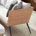 Seychelles Beige Rattan 9 Seat Corner Sofa Garden Dining Set