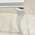 Skye Rectangular White Marble Glass and Metal Coffee Table