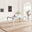 Skye Rectangular White Marble Effect Dining Table & 4 Grey Velvet Belgravia Chairs