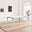 Skye Rectangular White Marble Glass and Metal 6 Seater Dining Table