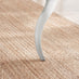 Skye Rectangular White Marble Glass and Metal 6 Seater Dining Table