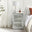 Stella 3 Drawer Crushed Diamond Mirrored Bedside Table