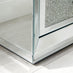 Stella 3 Drawer Crushed Diamond Mirrored Bedside Table